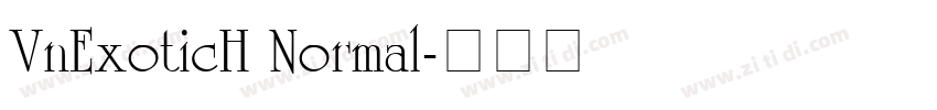 VnExoticH Normal字体转换